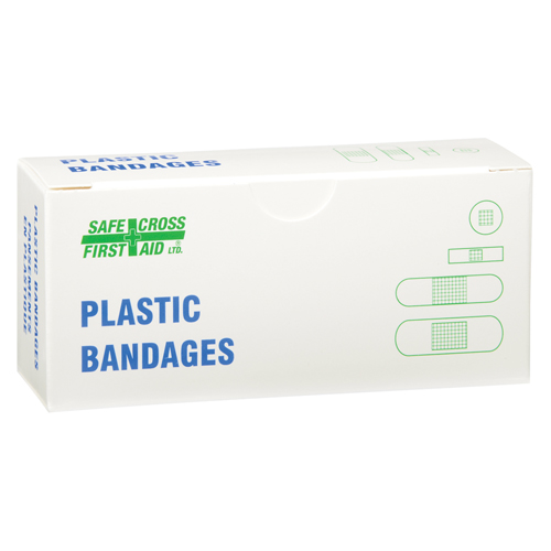 Bandages, Assorted, Plastic, Sterile Nassau Supply