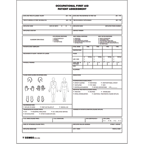 Diagramme d'&eacute;valuation du patient Nassau Supply
