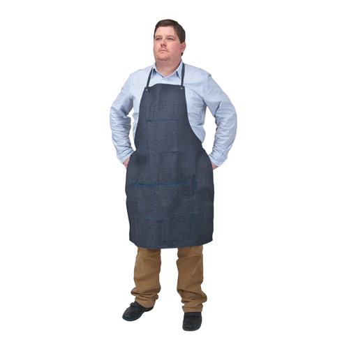 Apron, Cotton, 38" L x 28" W, Blue Nassau Supply