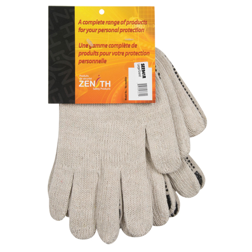 Gants tricot&eacute;s de poids lourd, Poly/coton, Un c&ocirc;t&eacute;, Calibre 7, Grand Nassau Supply
