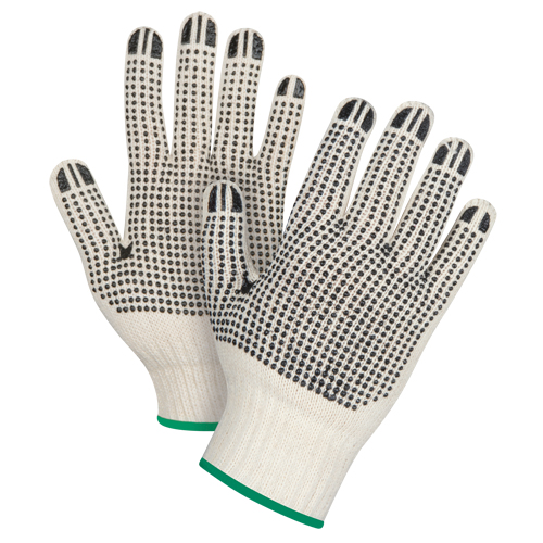 Gants tricot&eacute;s de poids lourd &agrave; deux c&ocirc;t&eacute;s avec pois, Poly/coton, Deux c&ocirc;t&eacute;s, Calibre 7, Moyen Nassau Supply