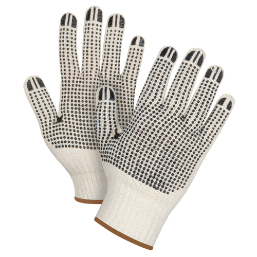Gants tricot&eacute;s de poids lourd &agrave; deux c&ocirc;t&eacute;s avec pois, Poly/coton, Deux c&ocirc;t&eacute;s, Calibre 7, Grand Nassau Supply