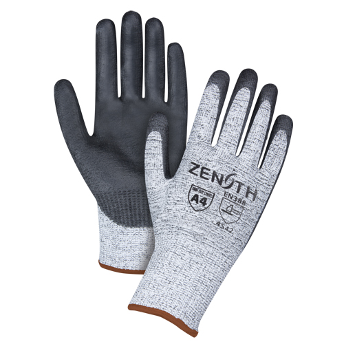 Seamless Stretch Cut-Resistant Gloves, Size Large/9, 13 Gauge, Polyurethane Coated, HPPE Shell, ANSI/ISEA 105 Level 4/EN 388 Level 5 Nassau Supply