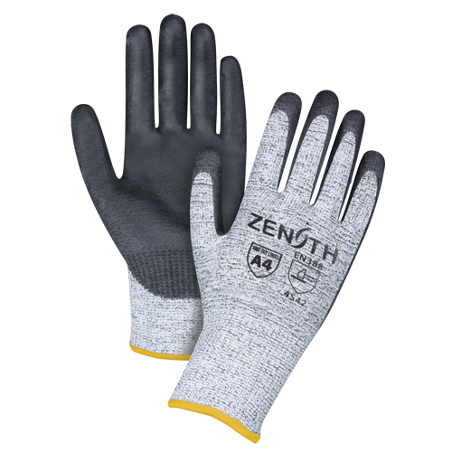 Seamless Stretch Cut-Resistant Gloves, Size 2X-Large/11, 13 Gauge, Polyurethane Coated, HPPE Shell, ANSI/ISEA 105 Level 4/EN 388 Level 5 Nassau Supply