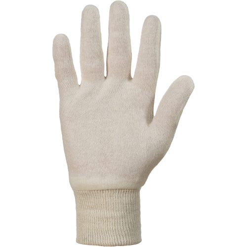 Gants tricot&eacute;s Superior ML80K, Taille unique, Blanc, Non doubl&eacute;, Poignet en tricot Nassau Supply