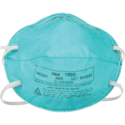 1860 Particulate Healthcare Respirator, N95, NIOSH Certified Nassau Supply
