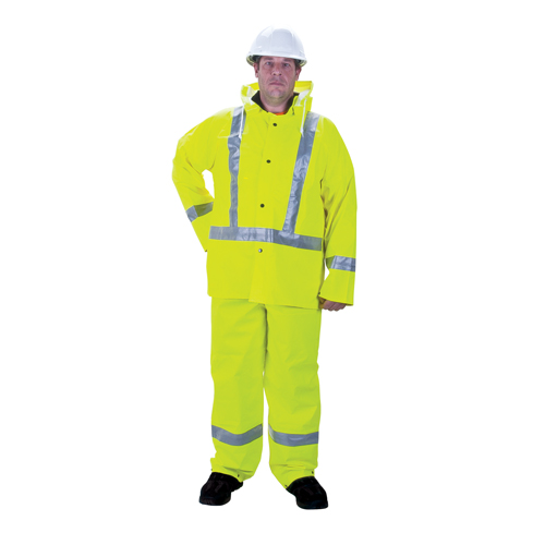 Imperm&eacute;able pour la circulation de premi&egrave;re qualit&eacute; RZ900, Polyester, Petit, Jaune lime haute visibilit&eacute; Nassau Supply
