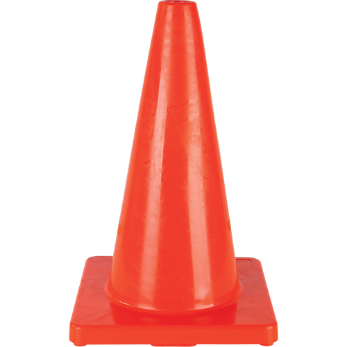 C&ocirc;ne de couleur pour la signalisation, 18", Orange Nassau Supply