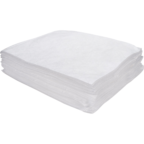 Premium Meltblown Sorbent Pads, Oil Only, 15" x 17", 8 gal. Absorbancy Nassau Supply
