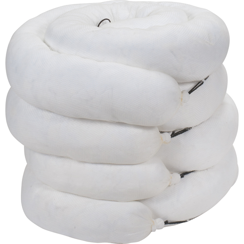 Premium Sorbent Booms, Oil Only, 10' L x 8" W, 70 gal. Absorbancy, 4 /Pack Nassau Supply