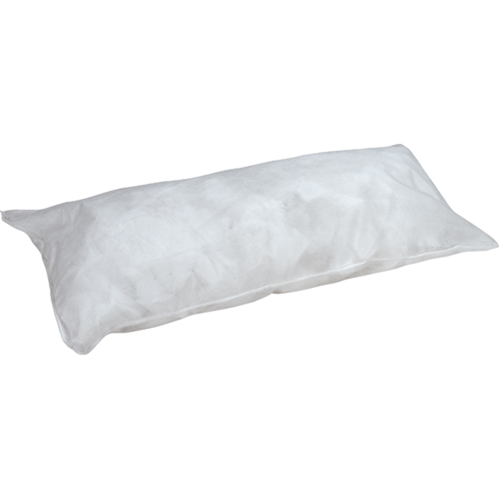 Sorbent Pillow, Oil Only, 18" L x 8" W, 25 gal. Absorbency/Pkg. Nassau Supply