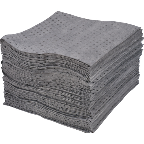 Premium Laminated (SMS) Sorbent Pads, Universal, 15" x 17", 30 gal. Absorbancy Nassau Supply