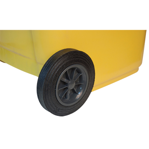 Yellow Mobile Container, Polyurethane, 63 Gallons/63 US gal. Nassau Supply