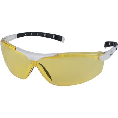 Lunettes de s&eacute;curit&eacute; s&eacute;rie Z1500, Lentille Ambr&eacute;e, Anti-&eacute;gratignures, R&eacute;pond ou surpasse la norme CSA Z94.3 Nassau Supply