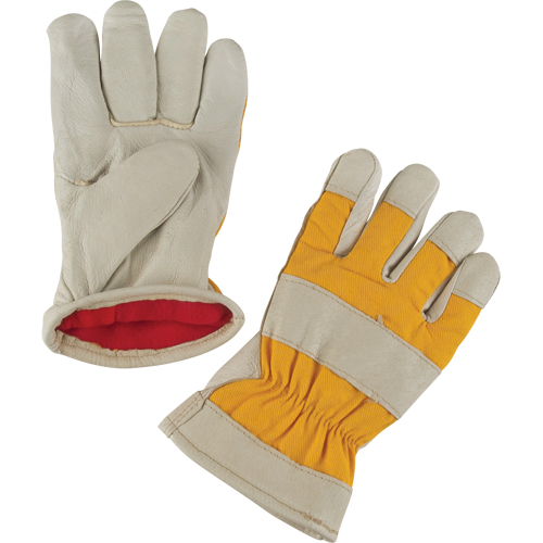 Premium Winter-Lined Work Gloves, 2X-Large, Grain Pigskin Palm, Foam Fleece Inner Lining Nassau Supply