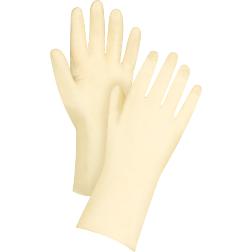Gants de conserverie, Taille 10, 12" lo, Latex, 18 mils Nassau Supply