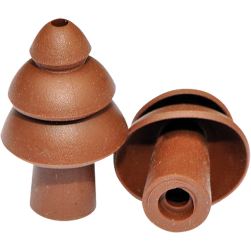 BattlePlugs&reg; Earplugs Replacement Tip, Uncorded, Bulk - Polybag, 24 dB NRR, Large Nassau Supply