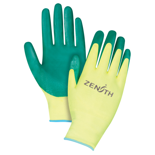 Gants de premi&egrave;re qualit&eacute; ZX-3, 10/T-Grand, R&ecirc;vetement Nitrile, Calibre 15, Enveloppe en Nylon Nassau Supply