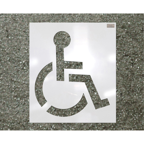 Parking Lot Stencils, Pictogram, 39" Nassau Supply