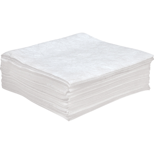 Premium Anti Static Sorbent Pads, Oil Only, 30" x 30", 55 Gal. Absorbancy Nassau Supply
