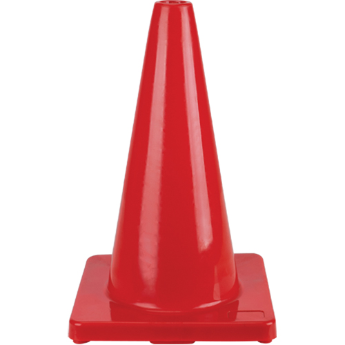 Coloured Traffic Cone, 18", Red Nassau Supply