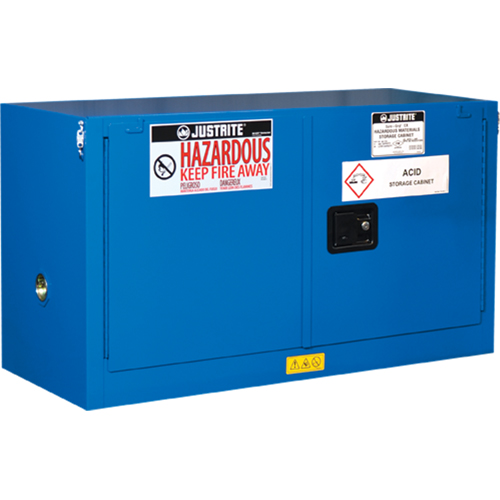 Armoires empil&eacute;es doubl&eacute;es pour rangement de mati&egrave;res dangereuses Chem-Cor, 17 gal., 43" x 24" x 18" Nassau Supply
