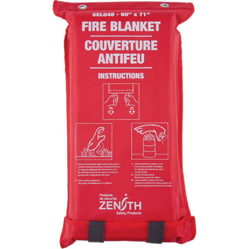 Couverture anti-feu, Fibre de verre, 60"la x 71"lo Nassau Supply