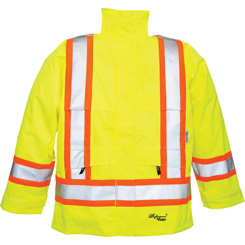 Professional&reg; Journeyman&reg; 300D Jackets, Polyester, Small, High Visibility Lime-Yellow Nassau Supply