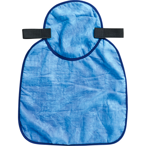 Tampon et voile pour le cou refroidissants pour casque de s&eacute;curit&eacute; Chill-Its 6717CT, Bleu Nassau Supply