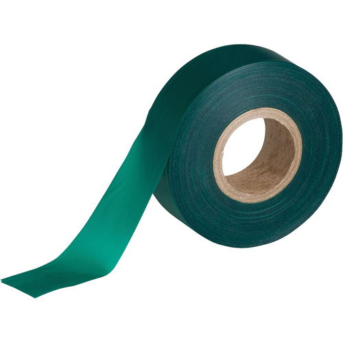 Flagging Tape, 1.188" W x 150' L, Green Nassau Supply