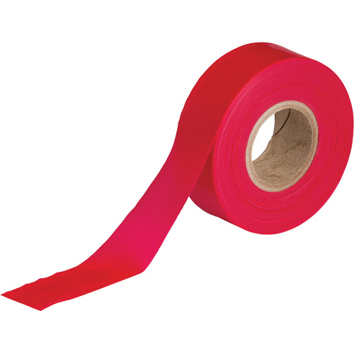Ruban pour signalisation, 1,188" la x 300' lo, Rouge Nassau Supply