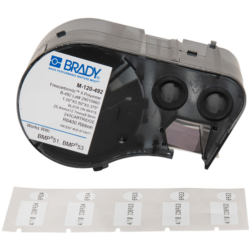 Low Temperature Label Maker Cartridge, Black Nassau Supply