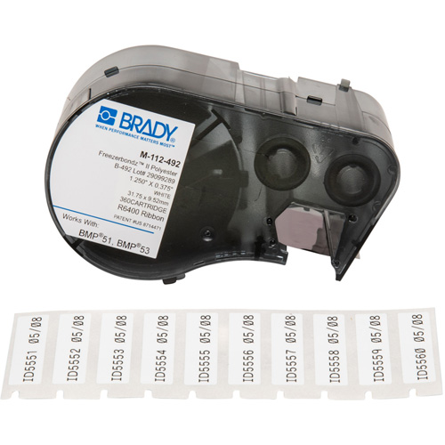 Low Temperature Label Maker Cartridge, Black Nassau Supply