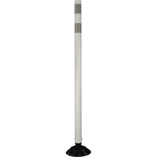 Impact Resistant Delineator, 48" H, White Nassau Supply