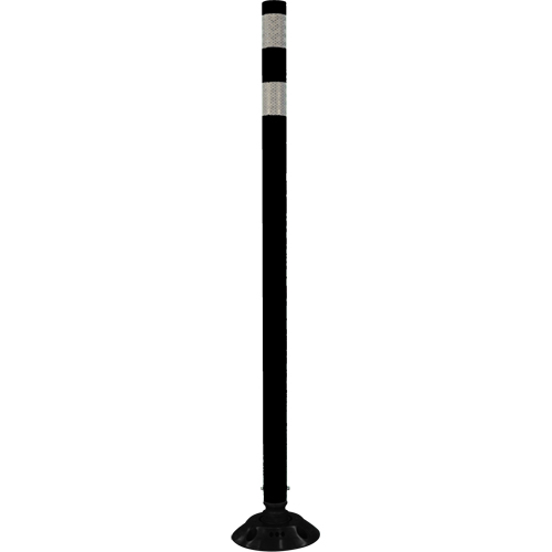 D&eacute;lin&eacute;ateur r&eacute;sistant aux impacts, 48" h, Noir Nassau Supply