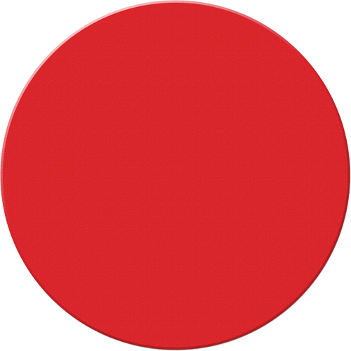 Marqueurs all&eacute;g&eacute;e/5S Armor Stripe, Cercle, 6" lo x 6" la, Rouge, Plastique Nassau Supply