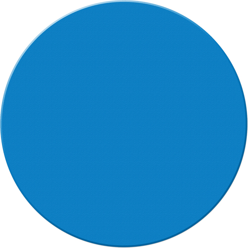 Marqueurs all&eacute;g&eacute;e/5S Armor Stripe, Cercle, 6" lo x 6" la, Bleu, Plastique Nassau Supply