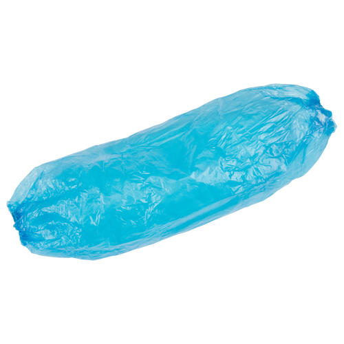 Disposable Sleeves, 18" long, Polyethylene, Blue Nassau Supply