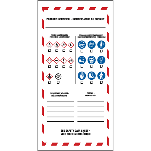 OTS GHS Labels, Vinyl, Sheet, 4" L x 2" W Nassau Supply