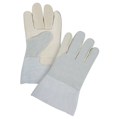 Gants de travail de premi&egrave;re qualit&eacute; &agrave; dos refendu, T-Grand, Paume en Cuir fleur de vache Nassau Supply
