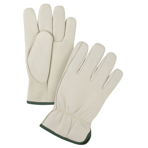 Gants de conducteur de premi&egrave;re qualit&eacute;, Moyen, Paume en Cuir fleur de vache Nassau Supply