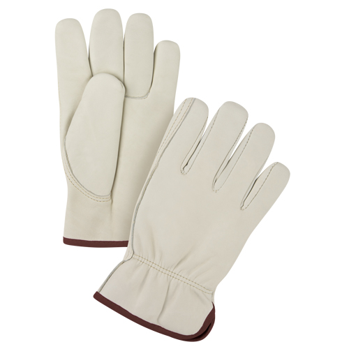 Gants de conducteur de premi&egrave;re qualit&eacute;, Grand, Paume en Cuir fleur de vache Nassau Supply