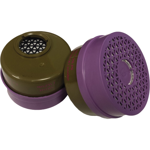 Cartouche pour respirateur, Cartouche gaz/vapeur, Gaz multiples/Vapeur organique/Filtre P100 Nassau Supply
