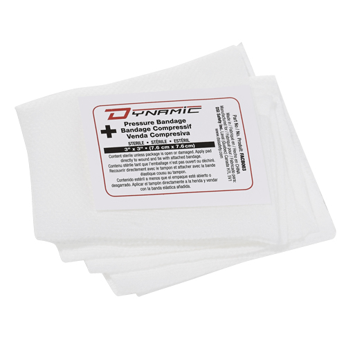Dynamic Compress Bandage, 3" L x 3" W Nassau Supply