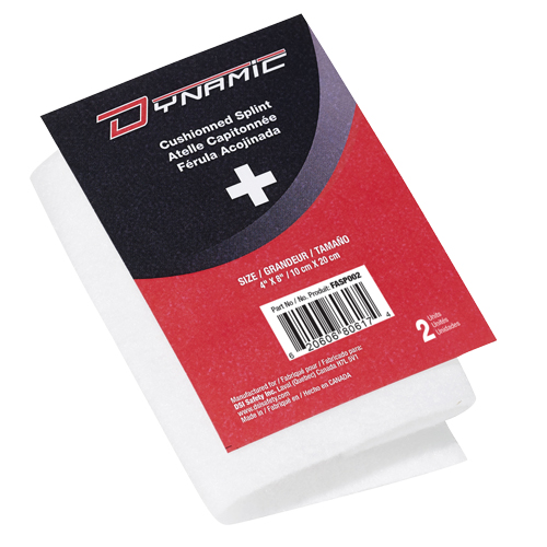 Dynamic Cushioned Splint, Multipurpose, Aluminum Foam Padded, 6", Class 1 Nassau Supply