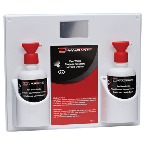 Douche oculaire avec bouteilles vides Dynamic, Double Nassau Supply