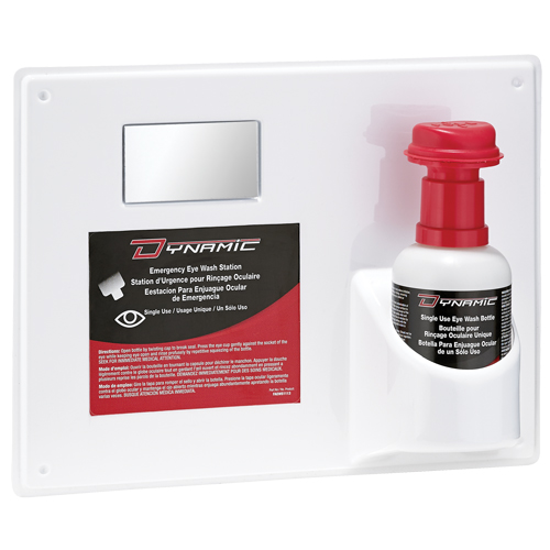 Dynamic Eyewash Station with Isotonic Solution, Single Nassau Supply
