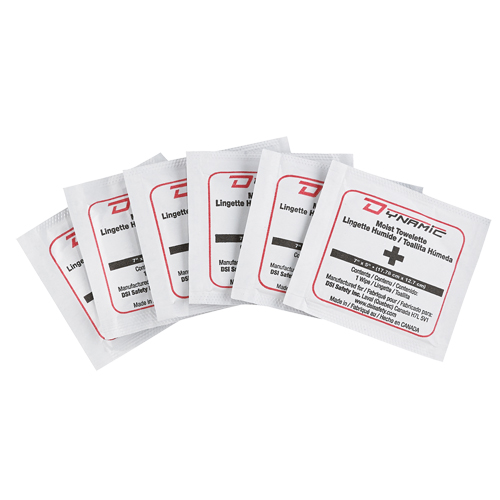 Lingettes humides nettoyantes pour les mains Dynamic, Serviette Nassau Supply