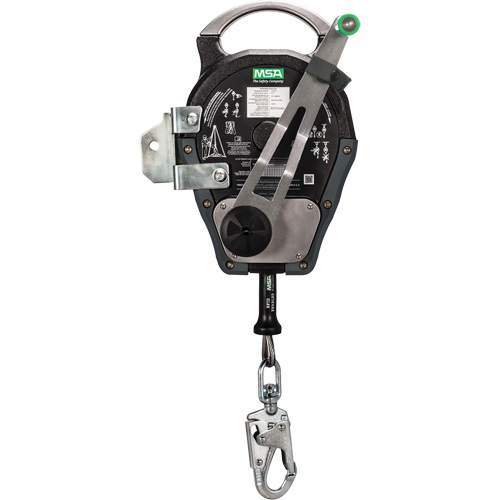 Workman Rescuer, 50', 1 Leg, Stainless Steel Cable, Snap Hook Harness Connector, Built-in Anchor Nassau Supply
