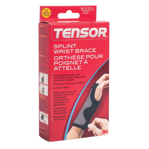 Tensor Wrist Brace, Neoprene, One Size Nassau Supply